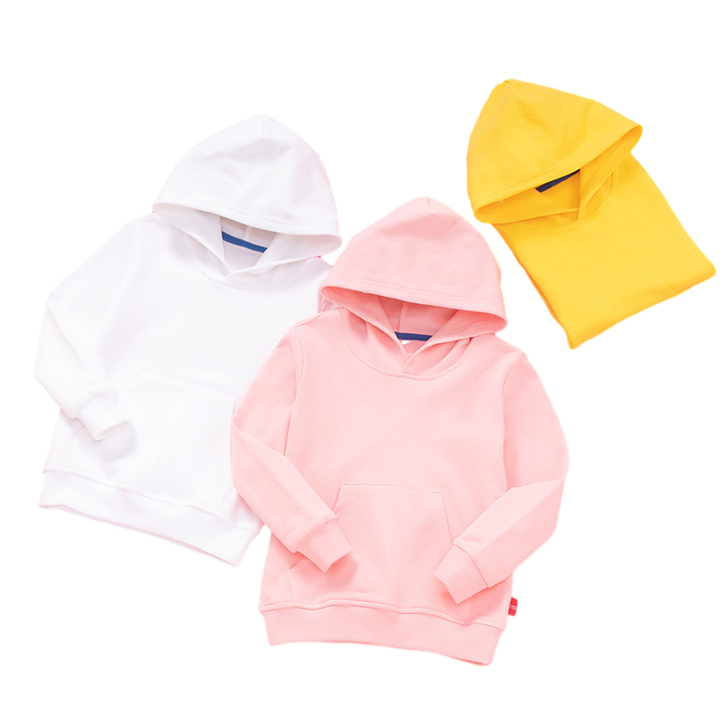 ကလေးငယ်များအ 0 တ်အထည်များ Blank ကလေးများဝါဂွမ်းကလေးများ Boys Hoodies Singhirtshirt
