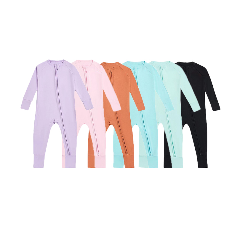 Bamboo Baby Pajamas Zipper Footie Pajamas Pajamas Romper