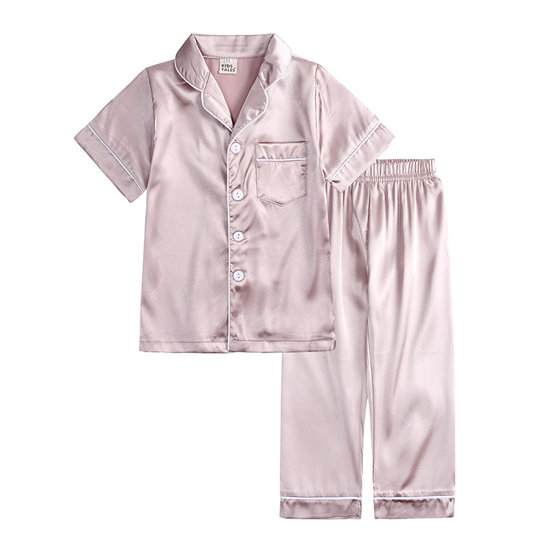 စိတ်ကြိုက်လိုဂို Satin Kids ‘Pajamas Pajamas တွင်ရရှိနိုင်သည့်အရောင်မျိုးစုံကိုသတ်မှတ်သည်